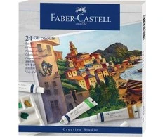 Aliejiniai dažai Faber-Castell, 24 spalvų, 9ml