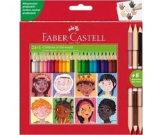 Faber-Castell Kredki trójkątne Children of the World 24+3 kol.