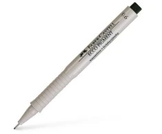 Grafinis rašiklis Faber-Castell Ecco Pigment, 0.6mm, juodos spalvos