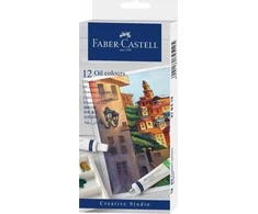 Faber-Castell - Aliejinės spalvos kartoninė dėžutė (12 vnt) (379512)