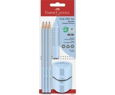 Faber-Castell - Grip 2001 set - Sky Mėlyna blister card (580074)