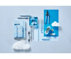 Faber-Castell FABER-CASTELL Collegeblock A4 liniert sky mėlynas