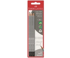 Faber-Castell FABER-CASTELL Pieštukas Grip 2001 su G-tip HB 3x JUODA