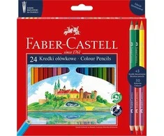 Faber-Castell WAWEL pieštukų kreidelės 24+3 vnt.