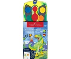 Akvarelė Faber-Castell Connector Dinosaurus,12 spalvų