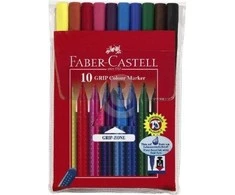 Faber-Castell - Pluoštinių rašiklių rinkinys Grip Color Marker (20 vnt) (155320)