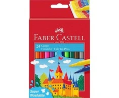 Flomasteriai Faber-Castell Castle Cardboardbox, 24 spalvų