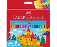 Flomasteriai Faber-Castell Castle Cardboardbox, 36 spalvų
