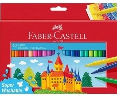„Faber-Castell“ – 50 vienetų pakuotė su veltiniu kartoninėje dėžutėje (554204)