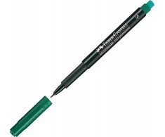 Permanentinis rašiklis Faber-Castell Multimark S, su trintuku, 0,4mm, žalios spalvos