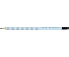 Faber-Castell Grip 2001 B pieštukas su trintuku, mėlynas (12 vnt.)