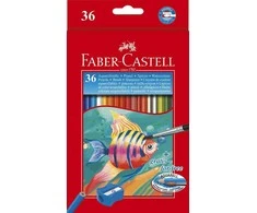 Faber-Castell - Akvarelinis pieštukas + teptuko dėžutė (36 vnt) (114437)