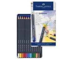 Faber-Castell – spalvotas pieštukas Goldfaber skardinė (12 vnt) (114712)