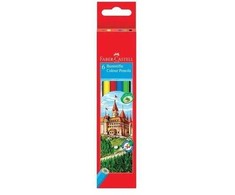 Faber-castell pieštukinės kreidelės, 6 vnt.