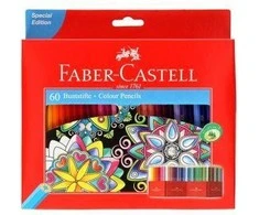 Spalvoti pieštukai Faber-Castell Castle, 60 spalvų