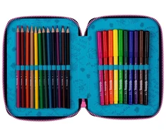 Faber-Castell McNeill Stitch penalas, kietas pieštukų dėklas, mėlynas, rožinis (9084268000)
