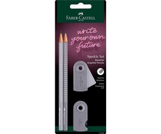 *Pieštukas Faber-Castell Sparkle pilkos spalvos, blisteryje