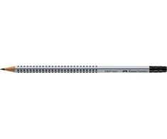 Faber-Castell Rankų pieštukas 2001 / B su guma (12p) FABER CASTELL
