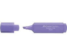 Teksto žymeklis Faber-Castell 1546, 1-5mm, kirstu galiuku, pastelinės violetinės spalvos