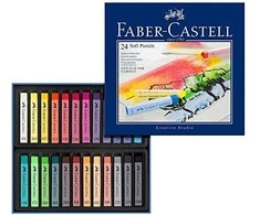 Pastelinės kreidelės Faber-Castell Goldfaber, 24 spalvos