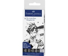 Faber-Castell Pitt Artist Pen Mangaka piešimo rašiklis 6 vnt.