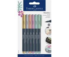 Faber-Castell – Metallics Marker, 6 vnt (160706)