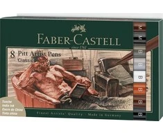 Faber-Castell – Indijos rašalas Pitt Artist Pen Classical (8 vnt) (167172)