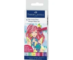 Rašikliai piešimui Faber-Castell PITT artist pen Shôjo 6 spalvų
