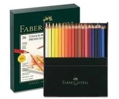 „Faber-Castell“ – spalvoti „Polychromos“ pieštukai – studijos dėžutė po 36 (110038)