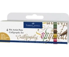 Faber-Castell - Indijos rašalas Pitt Artist Pen C color (4 vnt) (167505)