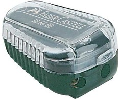 Faber-Castell pieštukų drožtukas 3,4 x 2,2 cm žalias