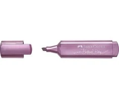 Teksto žymeklis Faber-Castell, 1-5mm, kirstu galiuku, rožinės/violetinės metallic spalvos