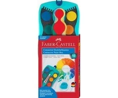 Faber-Castell - Connector paint box colours turquoise (12 pcs) (125003)