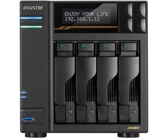 Asustor LOCKERSTOR 4 Gen 2 AS6704T failų serveris, 8GB DDR4 RAM, 4 skyrių, Intel Celeron N5105 2.0 GHz, 4x M.2 PCIe (NVMe), 2x 2.5 GbE, 2x USB 3.2, HDMI 2.0b, 1x PCIe (AS6704T-8G)