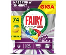 Fairy indaplovės kapsulės Fairy Platinum Plus Miracle 74 vnt.