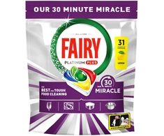 Indaplovių kapsulės Fairy PLAT+ Lemon MM, 31 vnt.