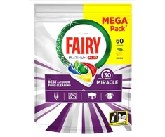 Indaplovių kapsulės Fairy PLAT+ Lemon MM, 60 vnt.