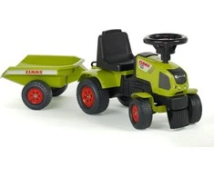Falk traktorius su priekaba Claas Axos 310 žalias