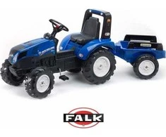 FALK pedalinis traktorius New Holland su priekaba