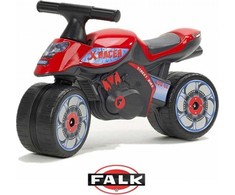 Falk Vaikiškas Elektromobilis Racing Raudonas Su Platiomis Padangomis