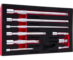 Falontech Prailgintuvų su lankstu rinkinys 1/4'' 3/8'' 1/2'' CrV 9 vnt. (12)