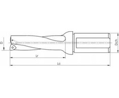 Wiertło Baildon WS 3xD 15 mm grąžtas su indeksuojama galvute, 107–48 mm