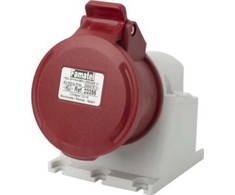 FAMATEL Lizdas stałe 16A 5P 400V raudona IP44 ECO* SpeedPRO 23395