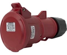 FAMATEL Nešiojamas lizdas 32A 5P 400V raudona IP44 TOP SpeedPRO 23303