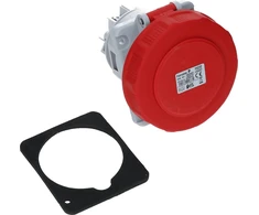 FAMATEL Pasviręs skydelio lizdas 63A 5P 400V IP67 24335