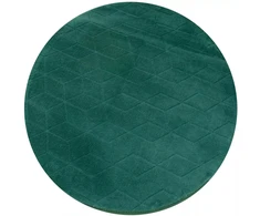 Family Fabrics Kilimas apvalus Rabbit 3D pliušinis minkštas šilkinis triušio kailis 120, žalias