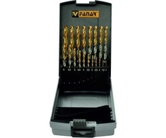 Fanar grąžtas GRĄŽŲ RINKINYS NWKA FI 1.00-10.00MM 24PC CZW-24 HSSE TIN INOX