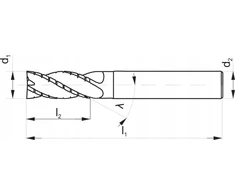 „Fanar SHNK MILLING CARBON FI 16.0 48/92 Z4 HA16 VHM AL 445 445“