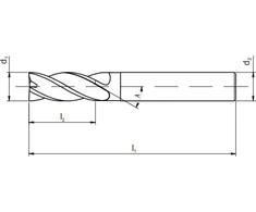 „Fanar“ kietojo karbido pjaustytuvas AL 6 x 57 mm (M9-341700-0060)