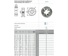 Fanar NARZYNKA UNF 9/16-18 DIN-22568 (2A) HSS 800